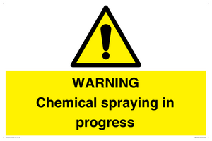 WARNING Chemical spraying in progress